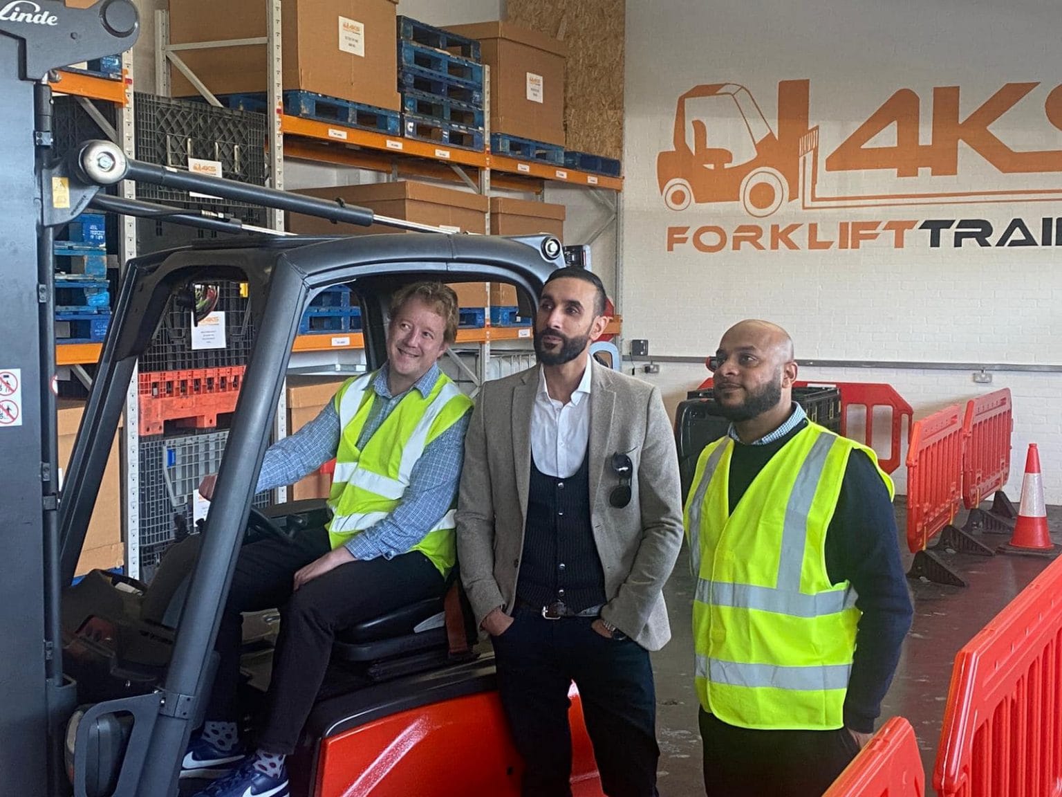 Peterborough MP Visits 4KS Forklift Training Centre 4KS Forklift Training