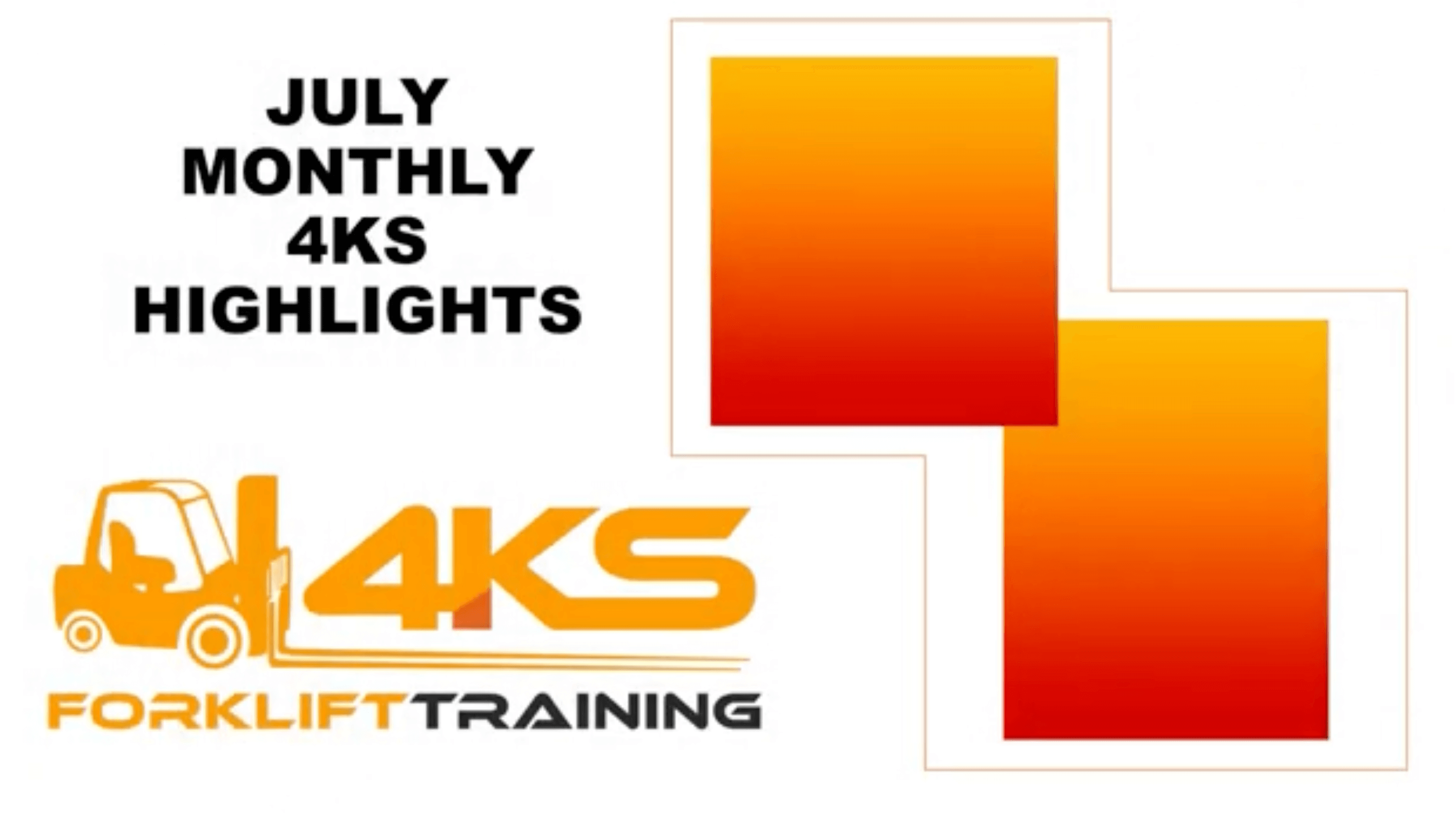 forklift training highlights | 4KS Forklift Training