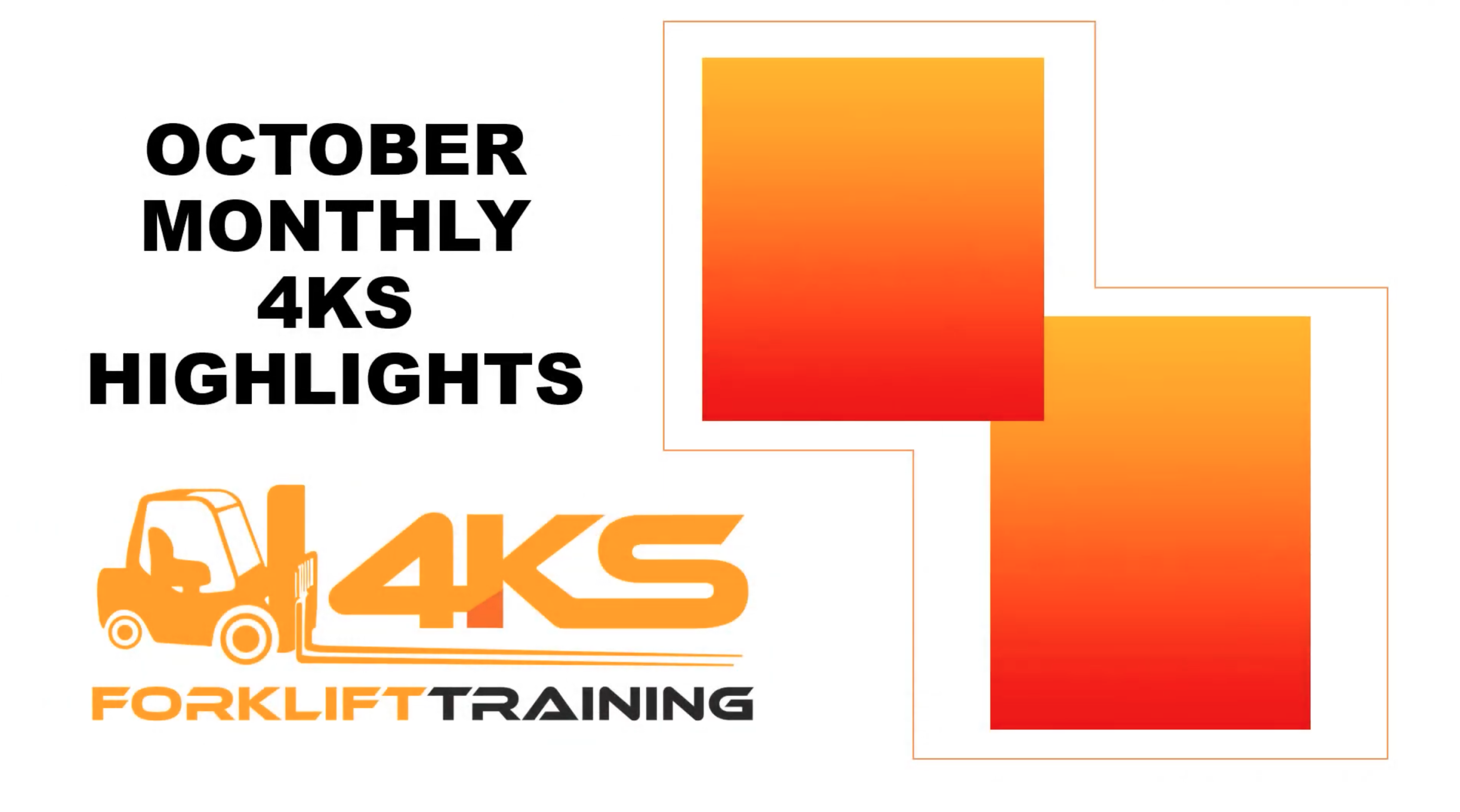 forklift training highlights | 4KS Forklift Training